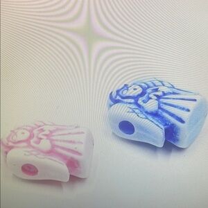 Angel Pony Beads 4pcs - Pink and Blue